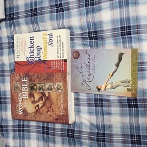 3 Book Lot All the Women of the Bible Chicken Soup for Women's soul heartbeat